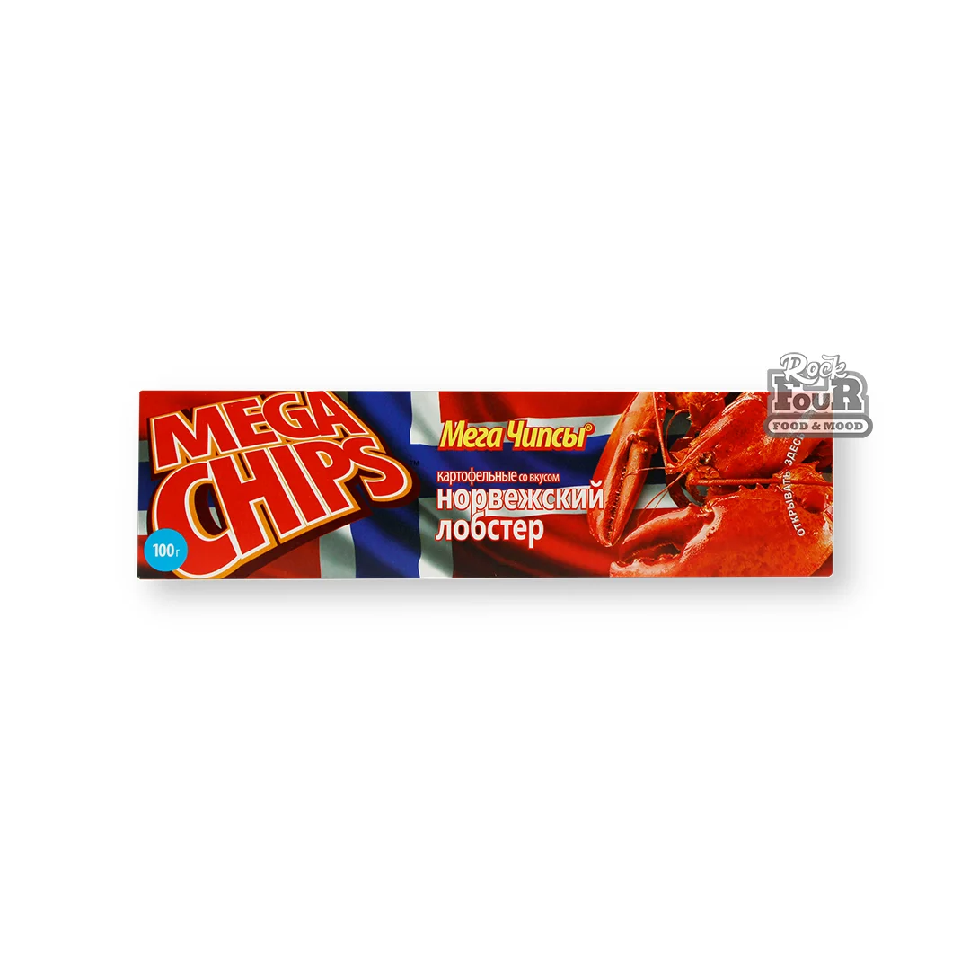 Potato chips "Mega chipsi" with the taste of Norwegian lobster 100g